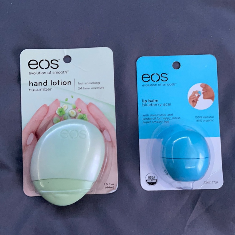 Eos chapstick & lotion!!